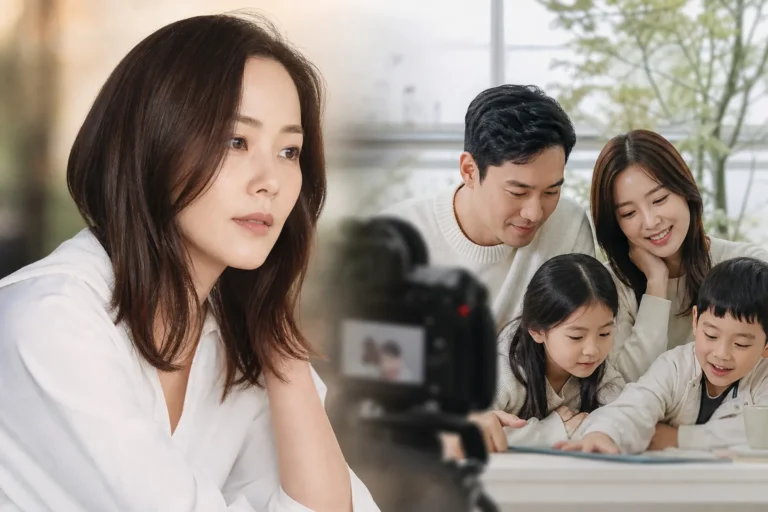 손태영 배우 복귀와 가족 예능 이슈를 표현한 대표 이미지