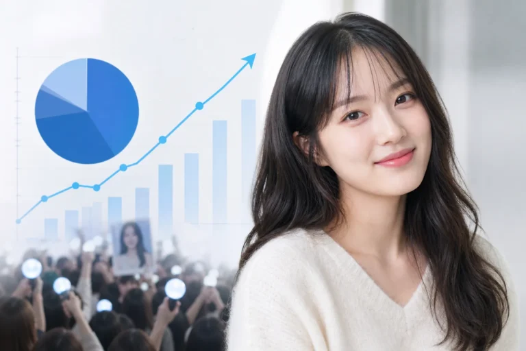 배우 팬덤 투표와 주간 랭킹 1위를 상징하는 이미지