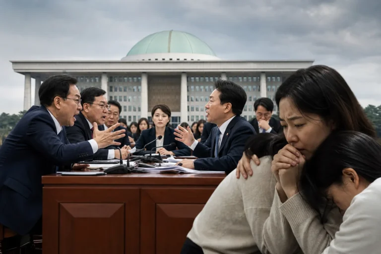 국회에서 보완수사권 폐지 논의를 다루는 이미지