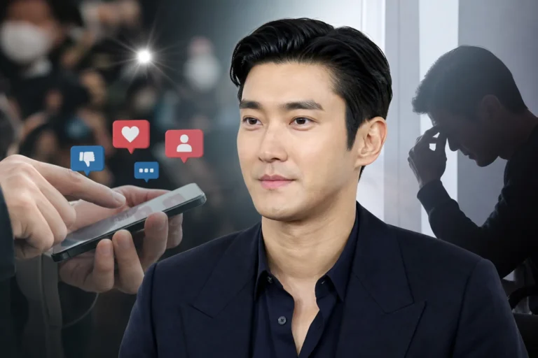 연예인의 SNS 소통 재개와 온라인 여론 변화를 상징하는 이미지