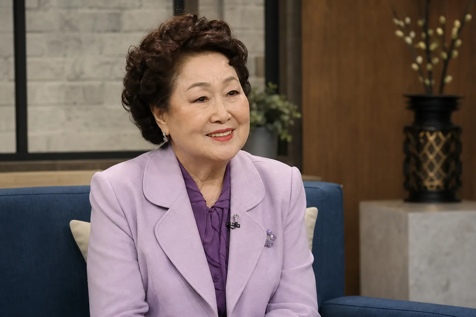 사미자의 심근경색 고백과 건강 회복 과정을 표현한 이미지