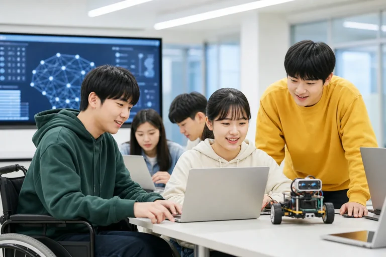 장애 청소년들이 AI와 IT 교육을 받는 글로벌장애청소년IT챌린지 한국대회 이미지