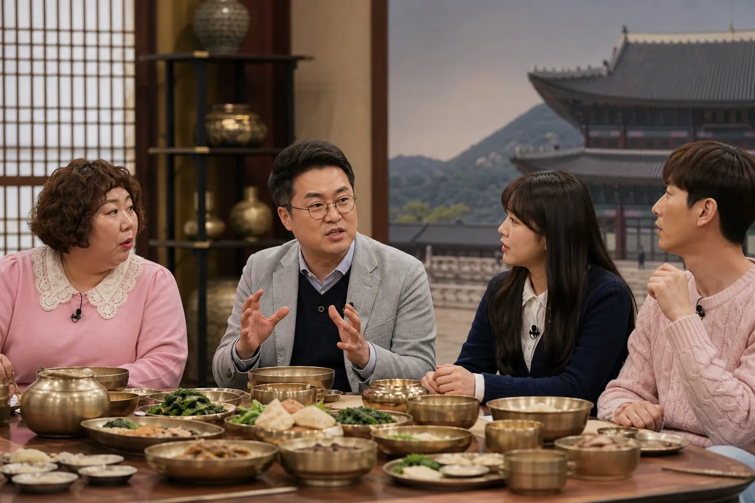 역사 예능 출연진과 조선 왕실 음식 토크