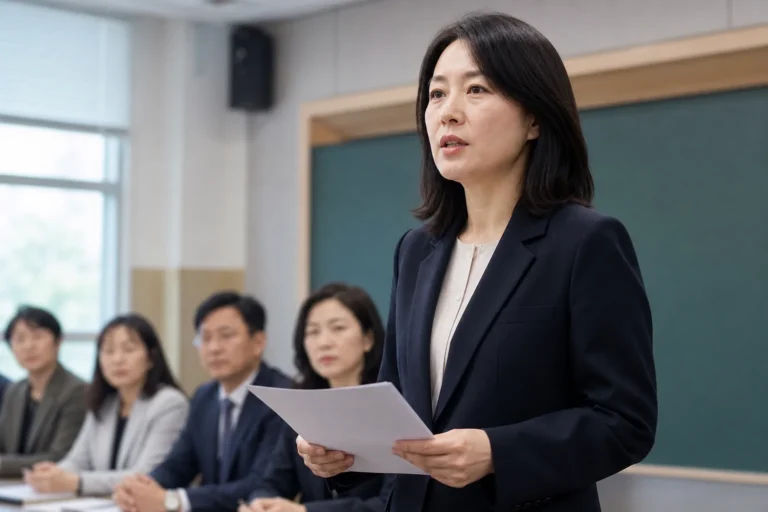 교권보호단과 학교 교육활동 보호를 상징하는 이미지
