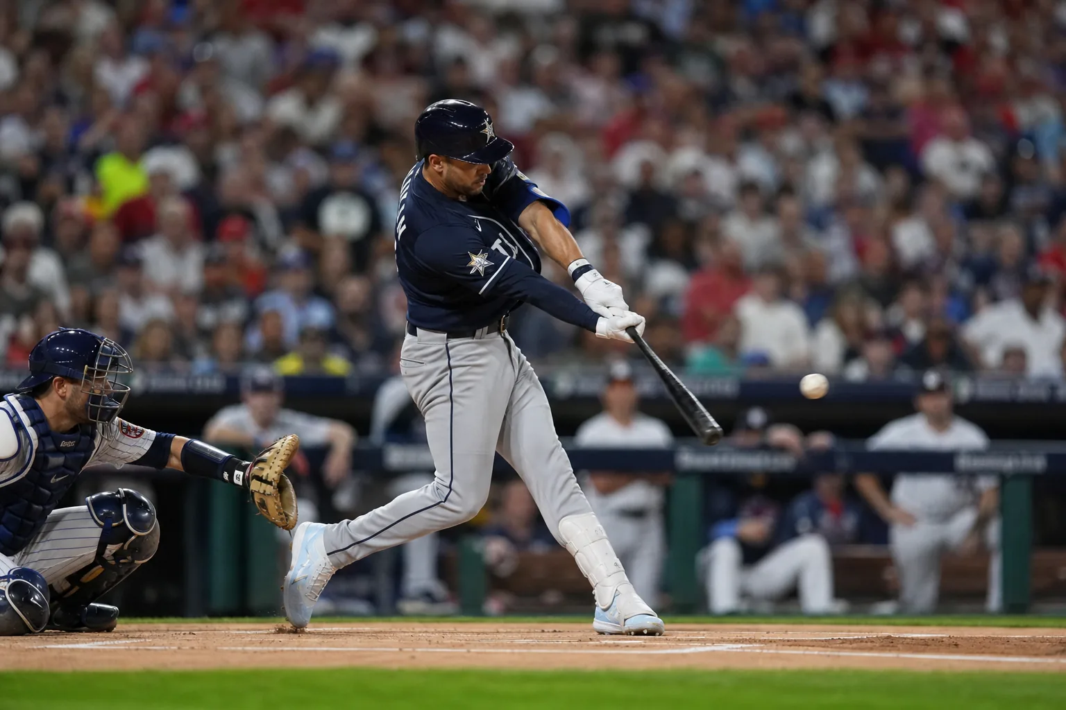 MLB 올스타전 초반 득점 장면을 표현한 이미지