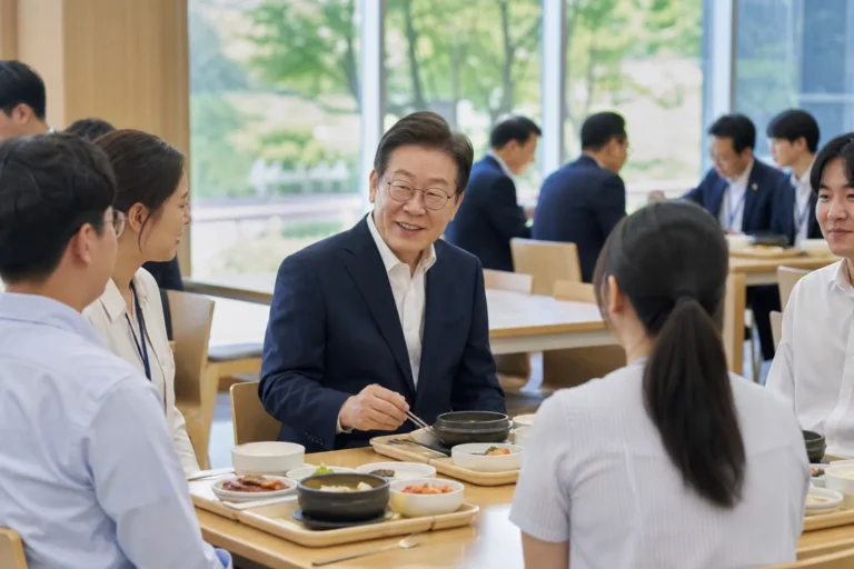 청와대 구내식당에서 열린 초복 직원 오찬