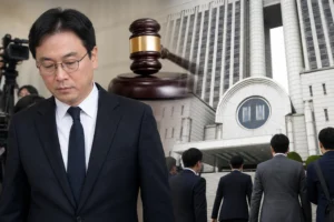 채상병 사건 특검 수사와 법원의 구속영장 기각을 상징하는 이미지