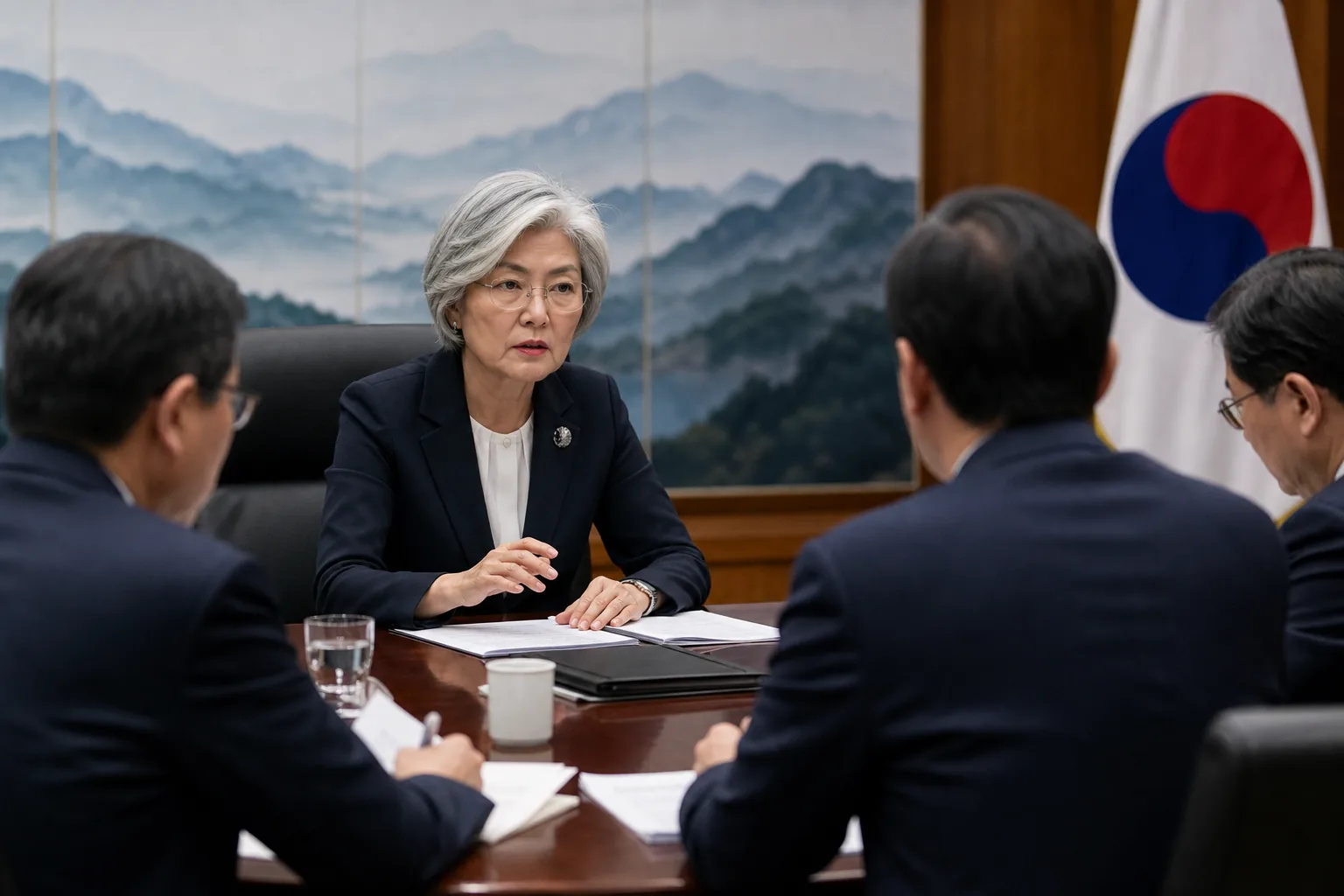 투자와 안보 의제가 함께 놓인 한미 협상 테이블 이미지