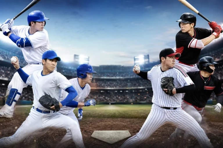 KBO 후반기 삼성과 LG 선두 경쟁을 표현한 야구장 이미지