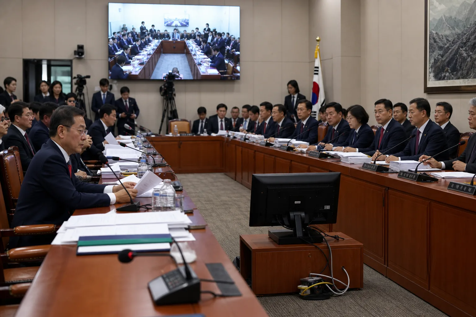 보관된 투표지와 선거관리 절차를 점검하는 국회 조사 현장