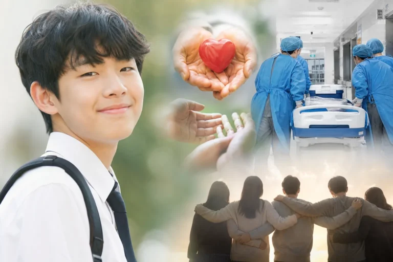 몽골 소년 장기기증 생명나눔 추모 이미지