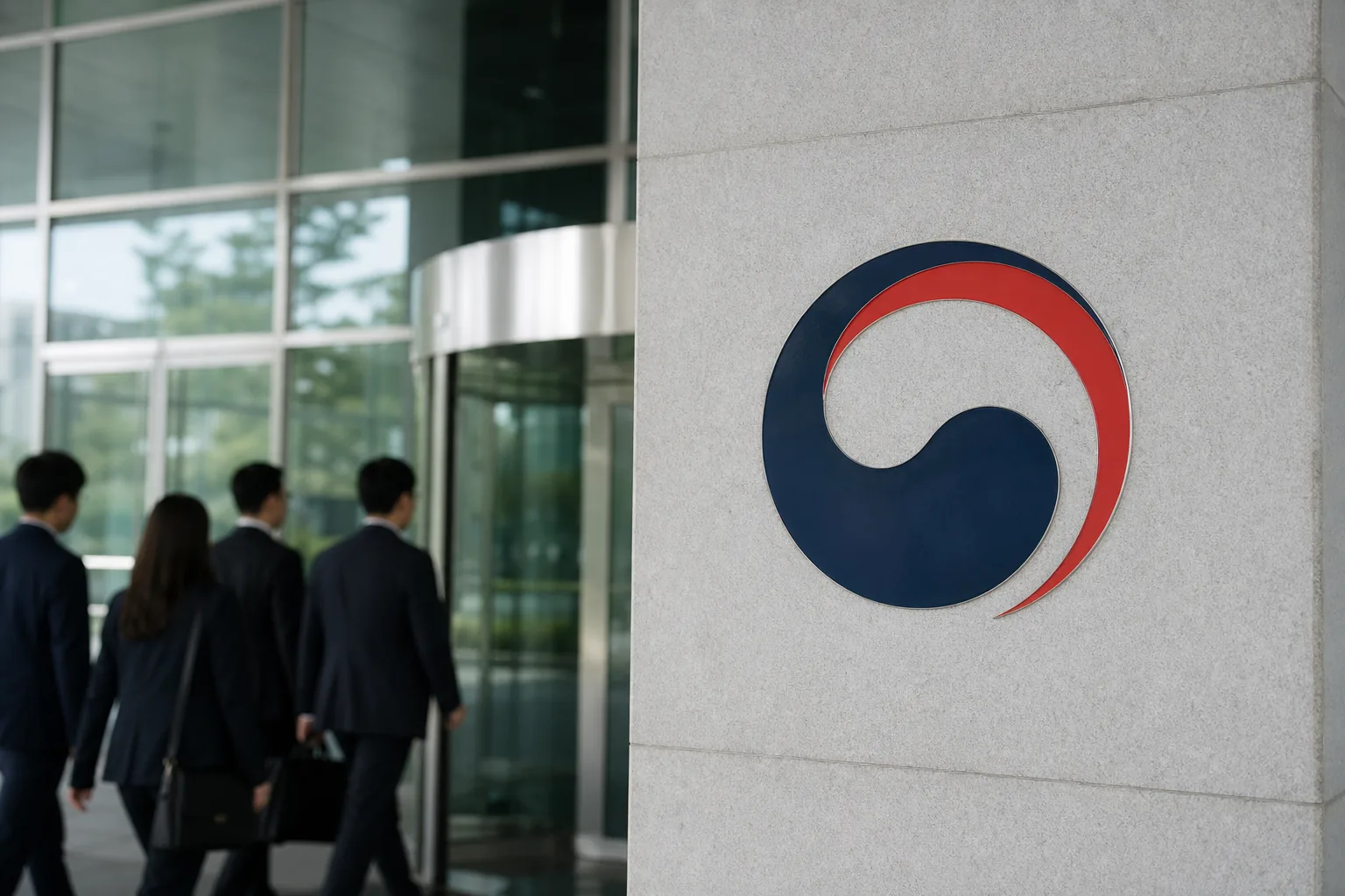 공공기관 채용 서류와 자격 심사를 표현한 이미지