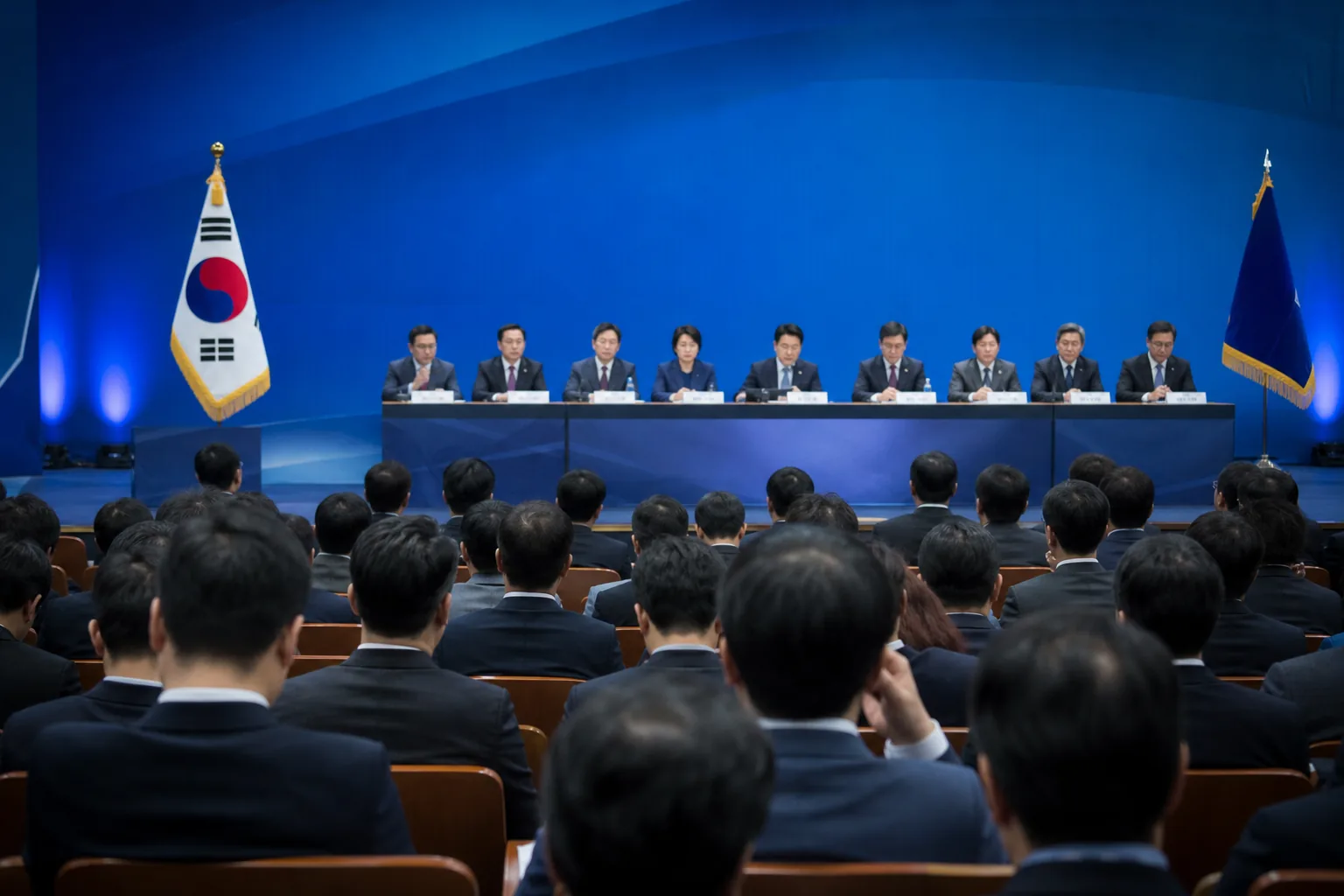 전당대회 준비와 당내 규정 논쟁을 상징하는 국회 복도 이미지