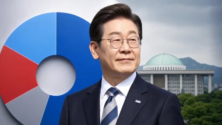 이재명 대통령 국정 지지율과 정당 지지도 여론조사 결과