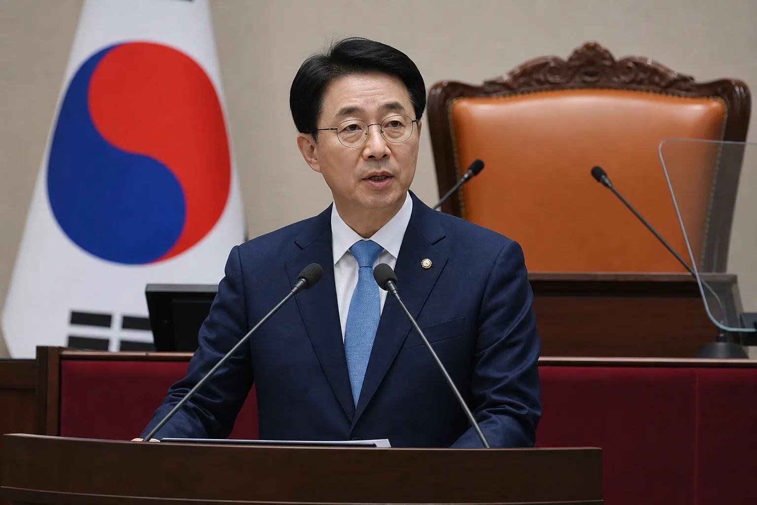 제헌절을 맞아 국회에서 헌법 개정 의제를 논의하는 장면
