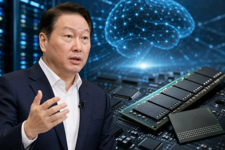 AI 반도체와 메모리 수요 증가를 상징하는 데이터센터 이미지
