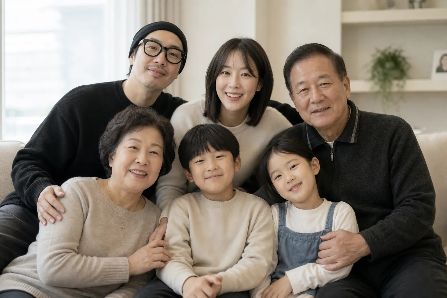 SNS 게시물과 가족 추억을 함께 표현한 AI 이미지