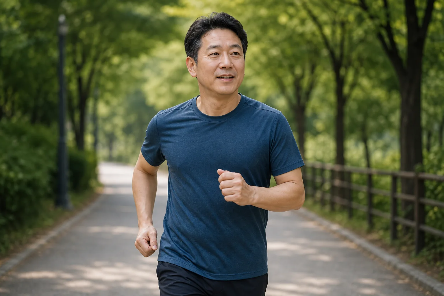 근력운동과 식습관 개선으로 대사 건강을 관리하는 이미지