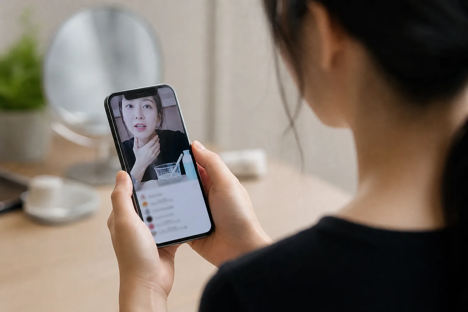 무대 뒤 공연 제작진과 배우 간 긴장을 상징하는 AI 이미지