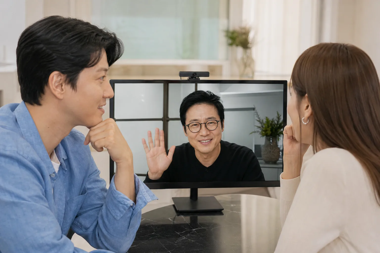 화상 통화로 이어진 드라마 출연진의 추억 회상