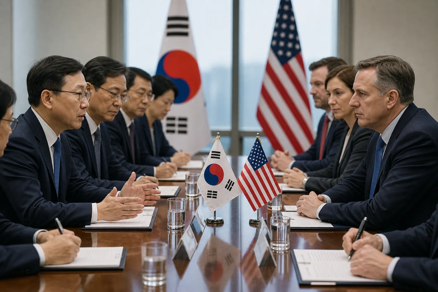 디지털 플랫폼 개인정보 이슈와 통상 갈등을 상징하는 이미지