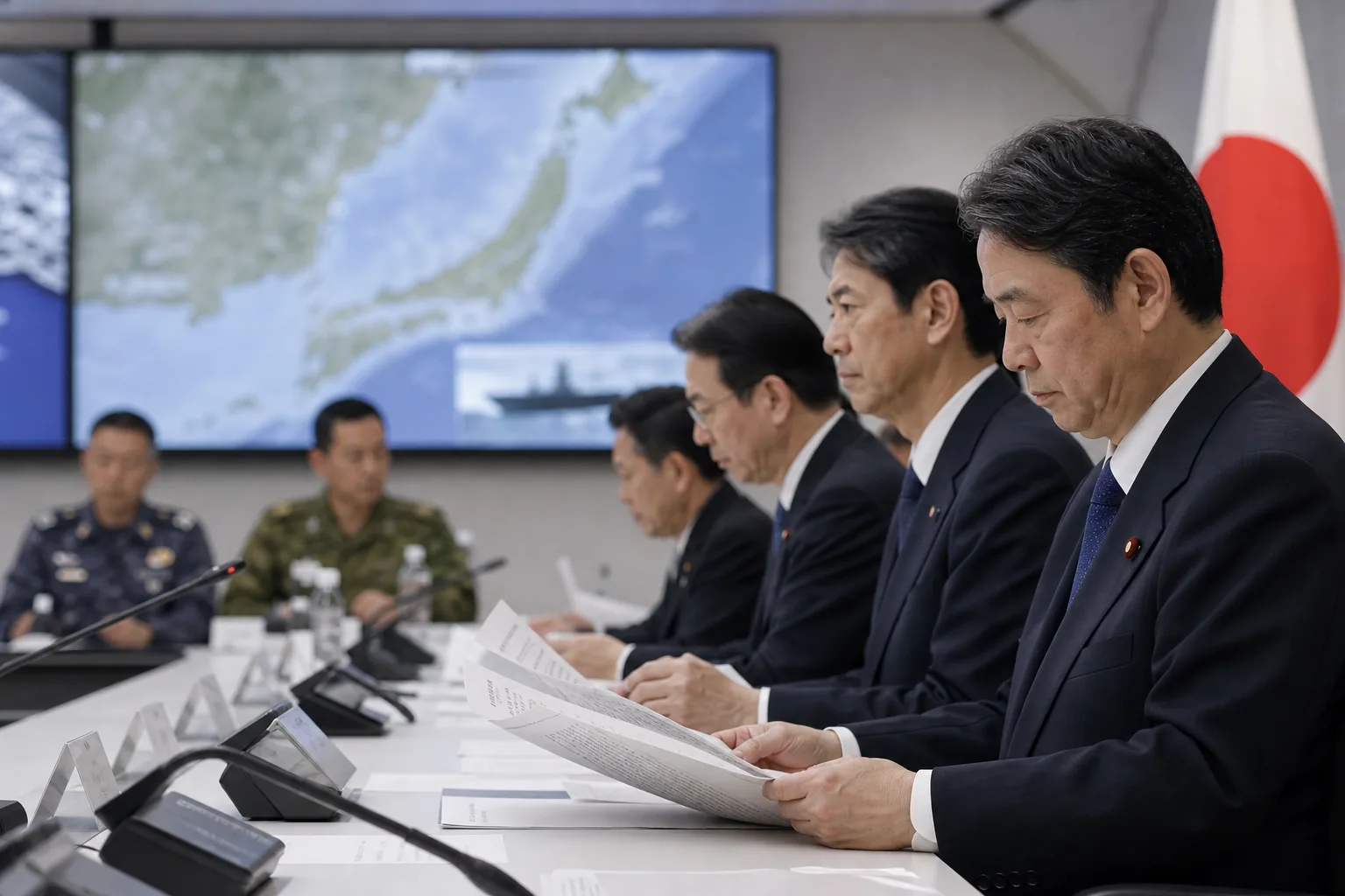 동아시아 안보 환경과 핵우산 논의를 보여주는 이미지
