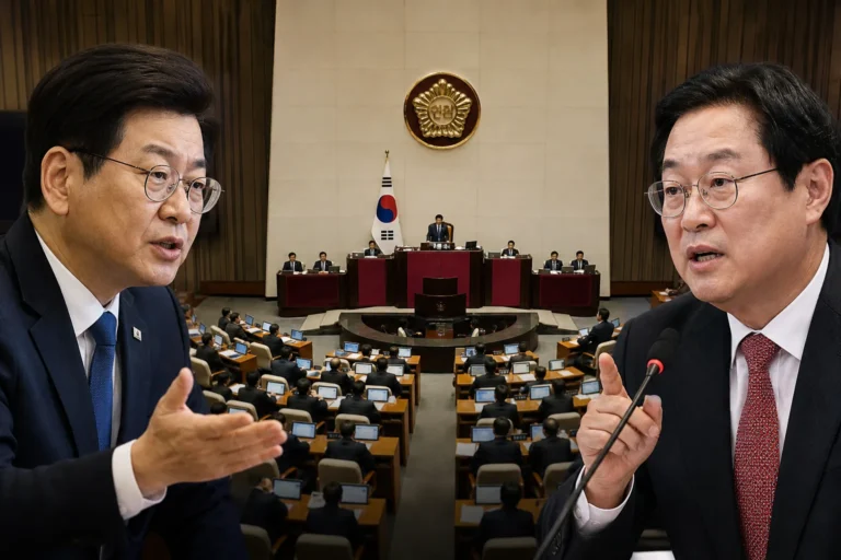 국회 본회의와 종합특검법 처리 관련 이미지