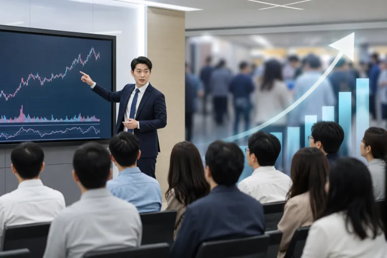 레버리지 ETF 사전교육 이수자 증가와 개인투자자 관심을 표현한 이미지