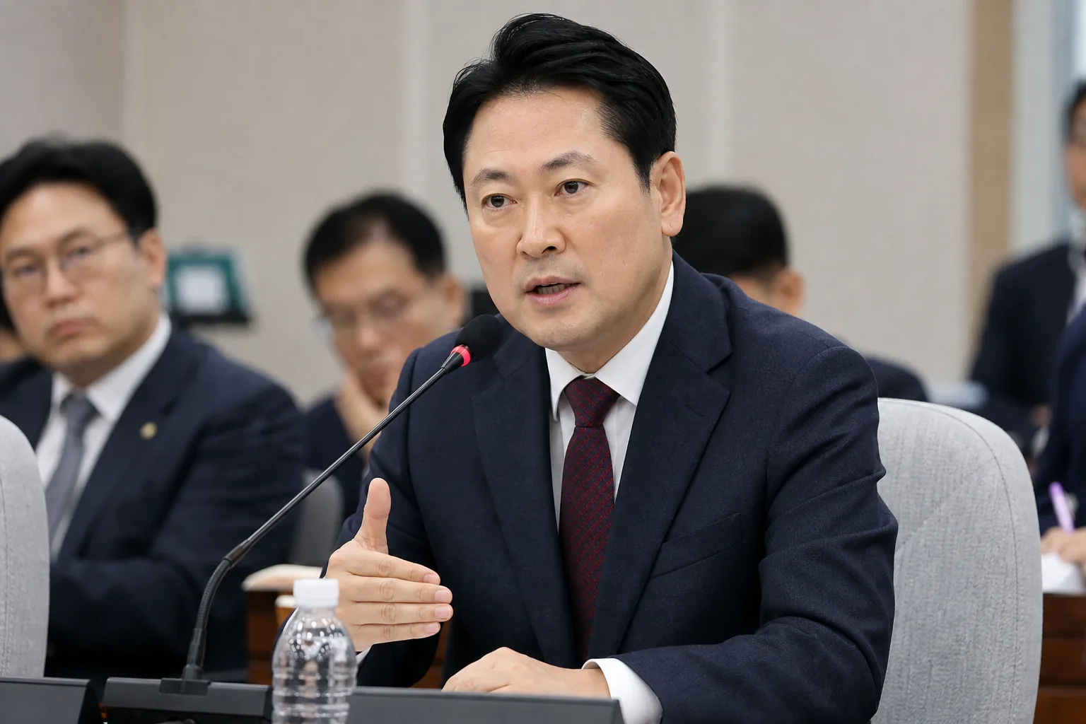 군 교육 체계와 국방 정책 논의를 상징하는 이미지
