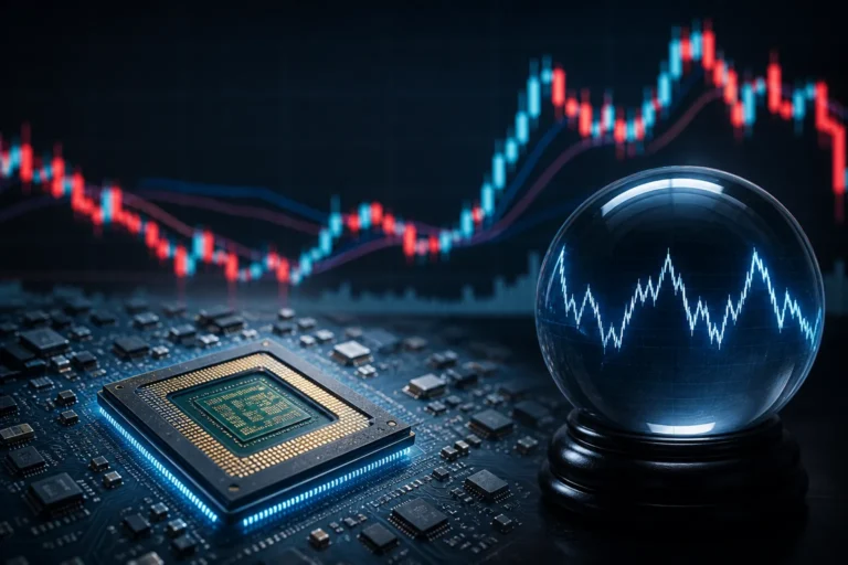 AI 반도체와 증시 변동성을 보여주는 한국 경제 뉴스 이미지