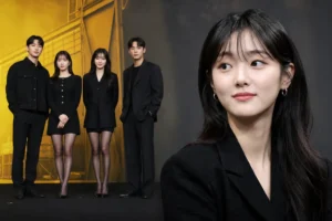 드라마 제작발표회 현장과 배우 김혜준의 반전 매력을 표현한 엔터테인먼트 뉴스 이미지