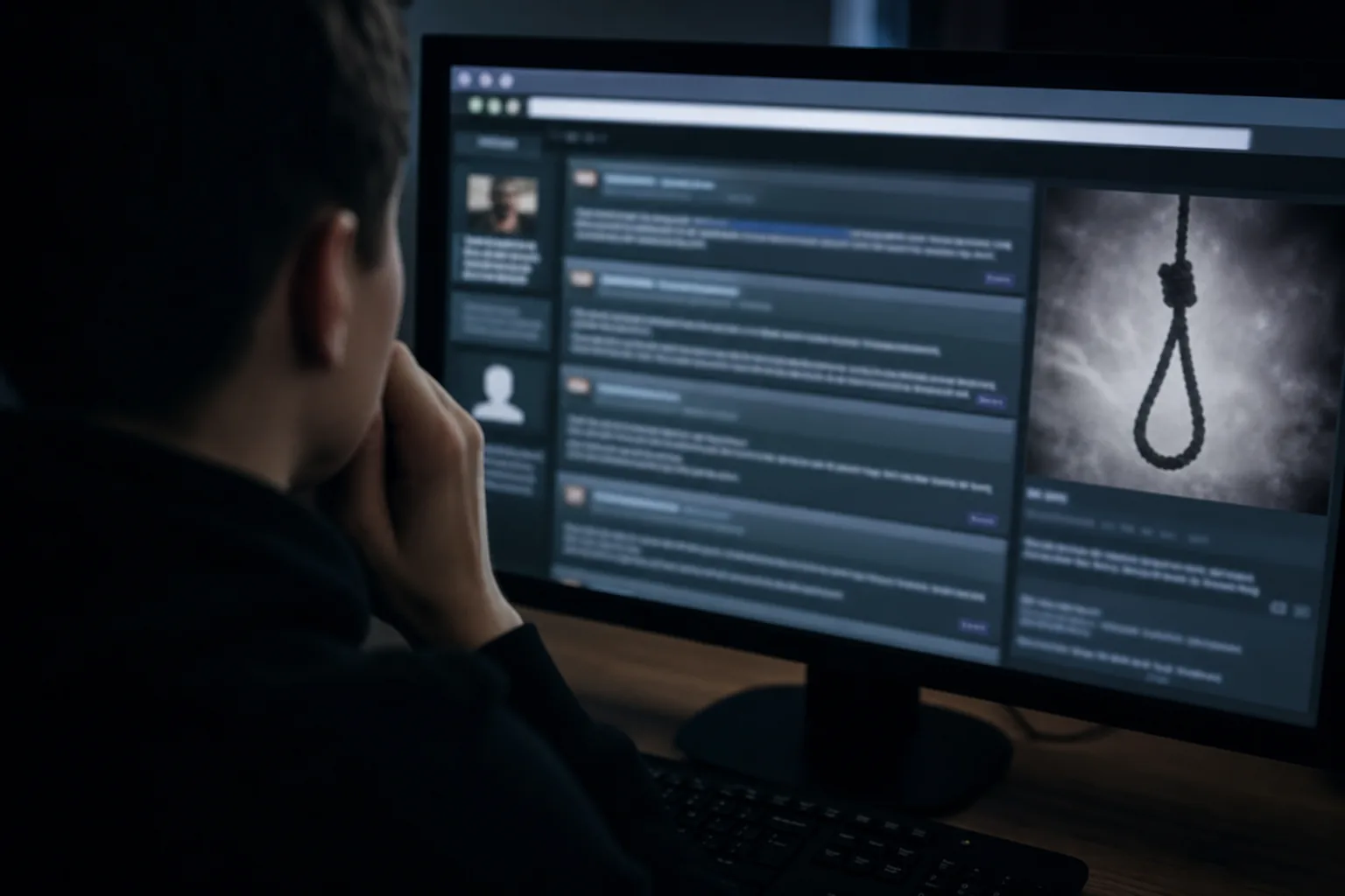 해외 유해 사이트 접속 차단과 VPN 우회 문제를 보여주는 온라인 안전 이미지