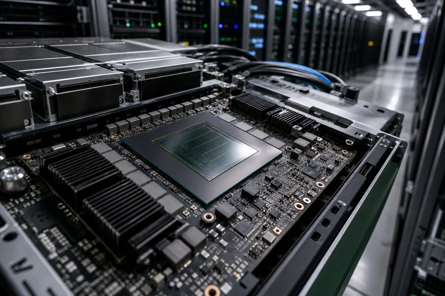 제미나이 모델에 최적화된 AI칩 구조를 상징하는 이미지