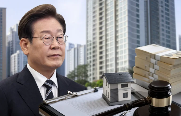 아파트 매매 계약서와 부동산 등기 서류를 검토하는 모습