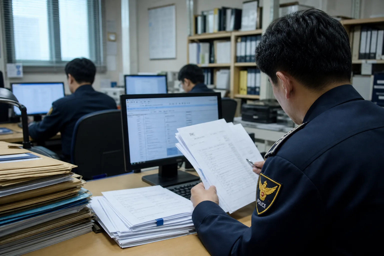 사건 초기 대응과 수사 절차 점검을 표현한 이미지