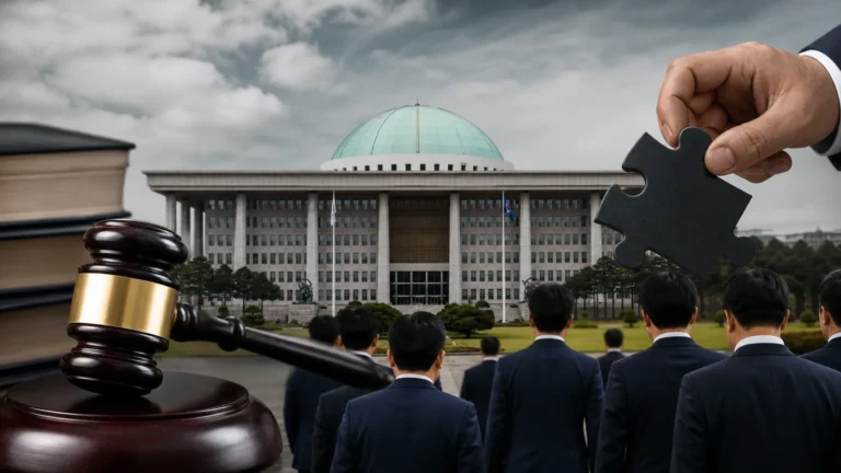 국회에서 검찰 보완수사권 폐지를 논의하는 정치권 이미지