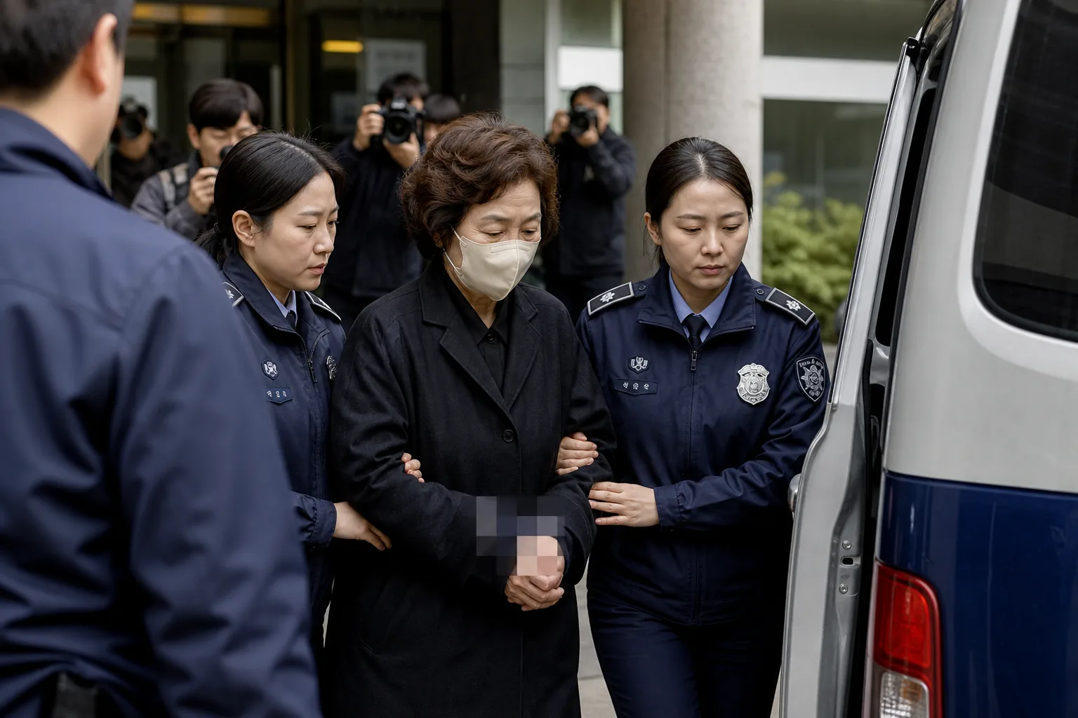 연예인 가족 관련 사건 보도와 사실 확인 과정을 상징하는 이미지