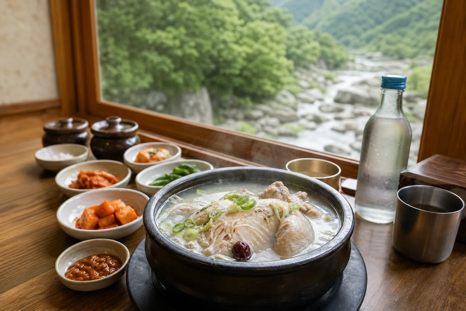 청송백자 체험과 약수 닭백숙이 있는 여행 코스