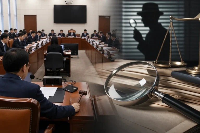국회 법사위 보완수사권 논의를 표현한 정치 뉴스 이미지