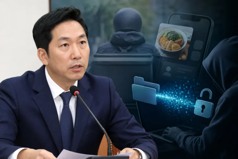 배달앱 개인정보 유출 토론회와 플랫폼 보안을 나타낸 이미지