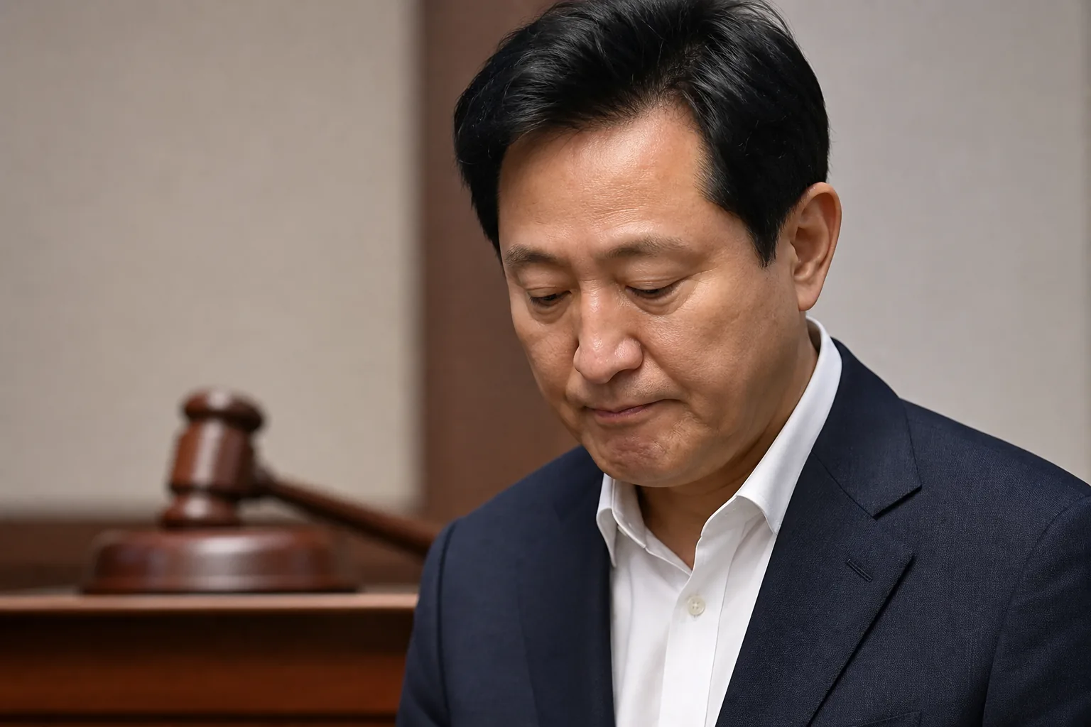 법원 판결 뒤 국회 브리핑과 정치권 반응을 표현한 이미지