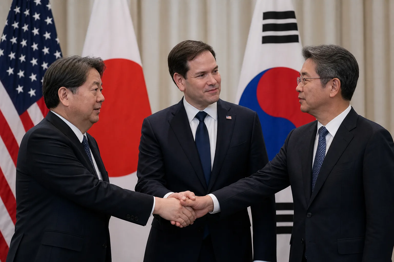 남중국해 해양 안보와 외교적 긴장을 표현한 이미지
