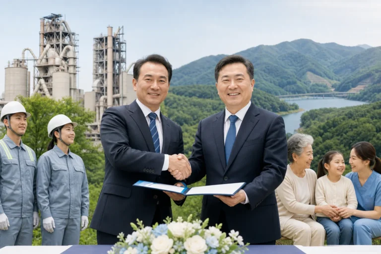 시멘트업계와 강원도, 상생협약으로 지역 고용·복지 협력 강화 대표 이미지