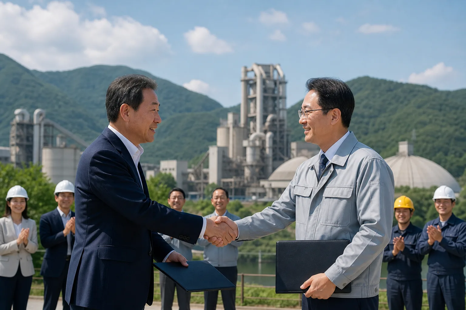 시멘트업계와 강원도, 상생협약으로 지역 고용·복지 협력 강화 핵심 장면