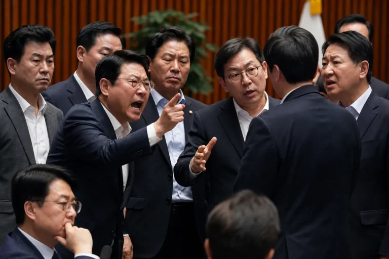 국힘 일부 의원 상임위 배정에 반발…원내지도부에 고성 항의 대표 이미지