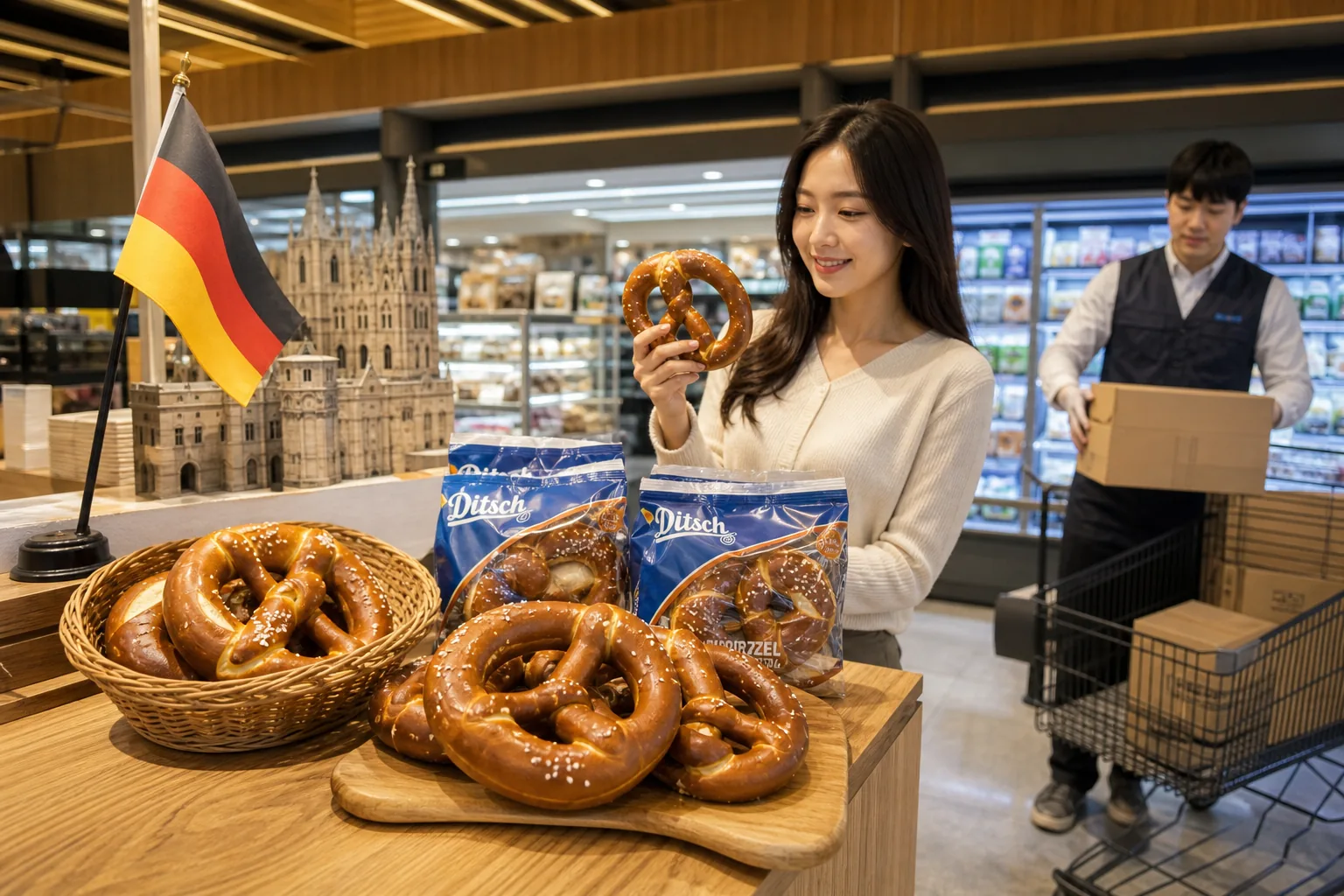 이마트, 100년 전통 독일 디치 프레첼 직수입… 집에서 즐기는 글로벌 맛집 핵심 장면