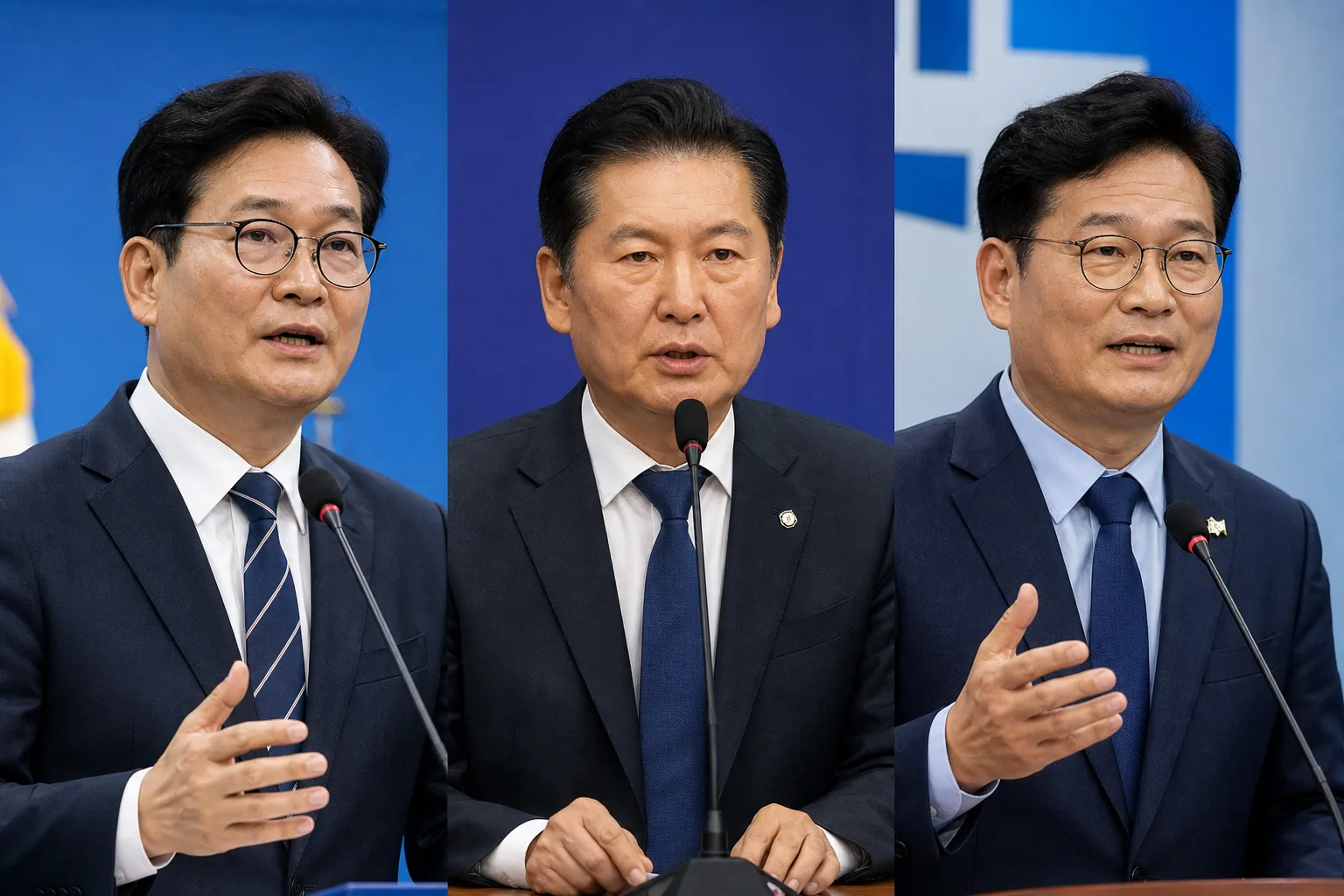 차기 당대표 김민석·정청래·송영길 3파전 압축 핵심 장면