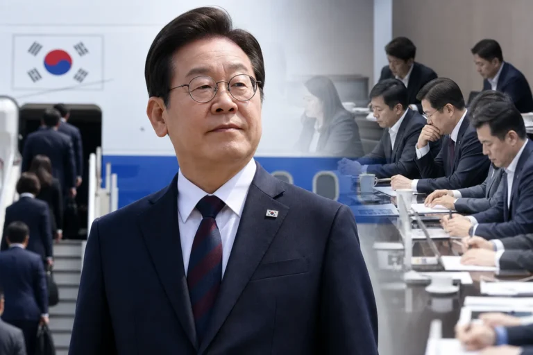순방 떠난 이 대통령, 여름휴가 반납…참모진엔 쉬어라 대표 이미지