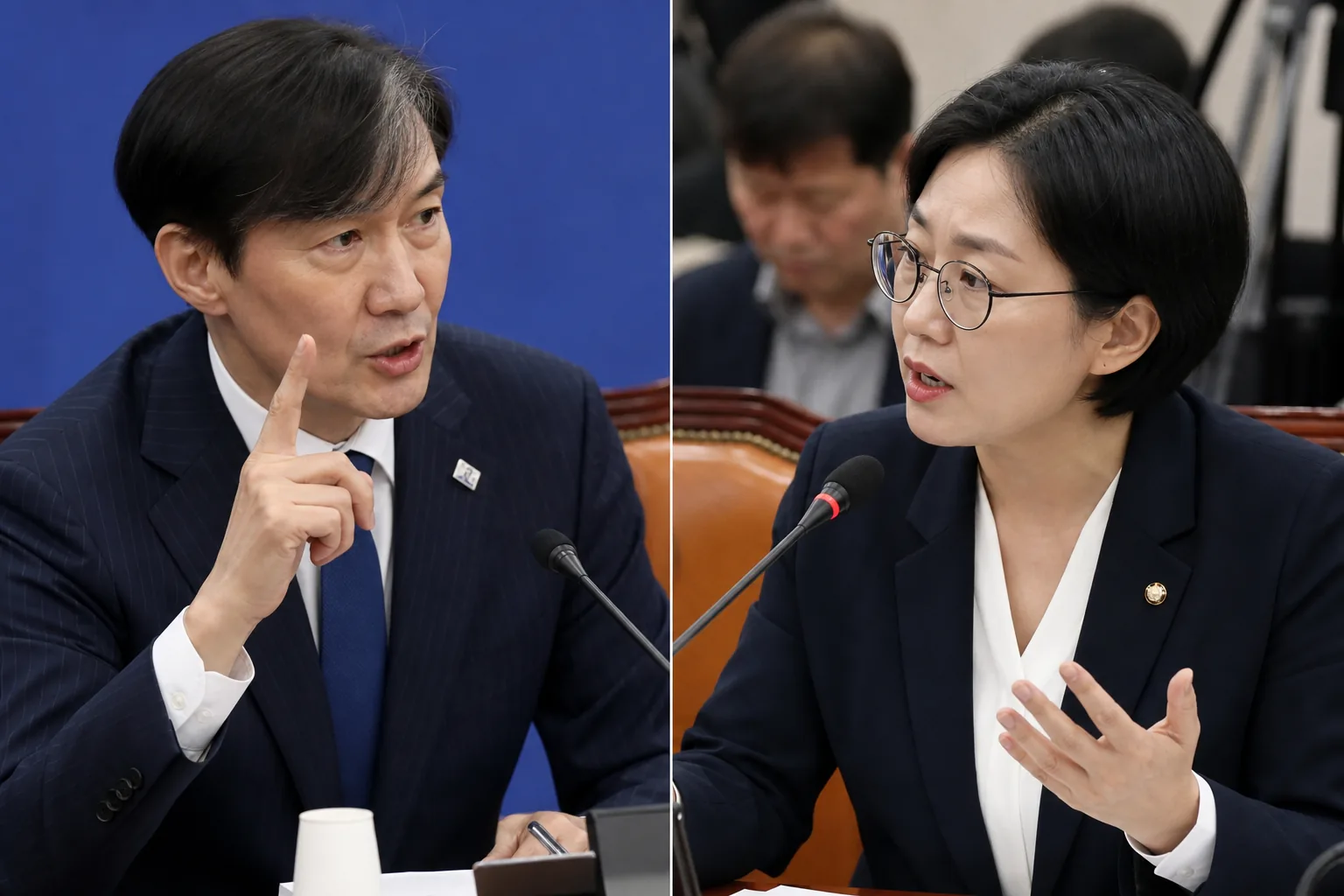조국·김남희, 전건송치 복원 형소법 개정안 두고 공개 설전 핵심 장면