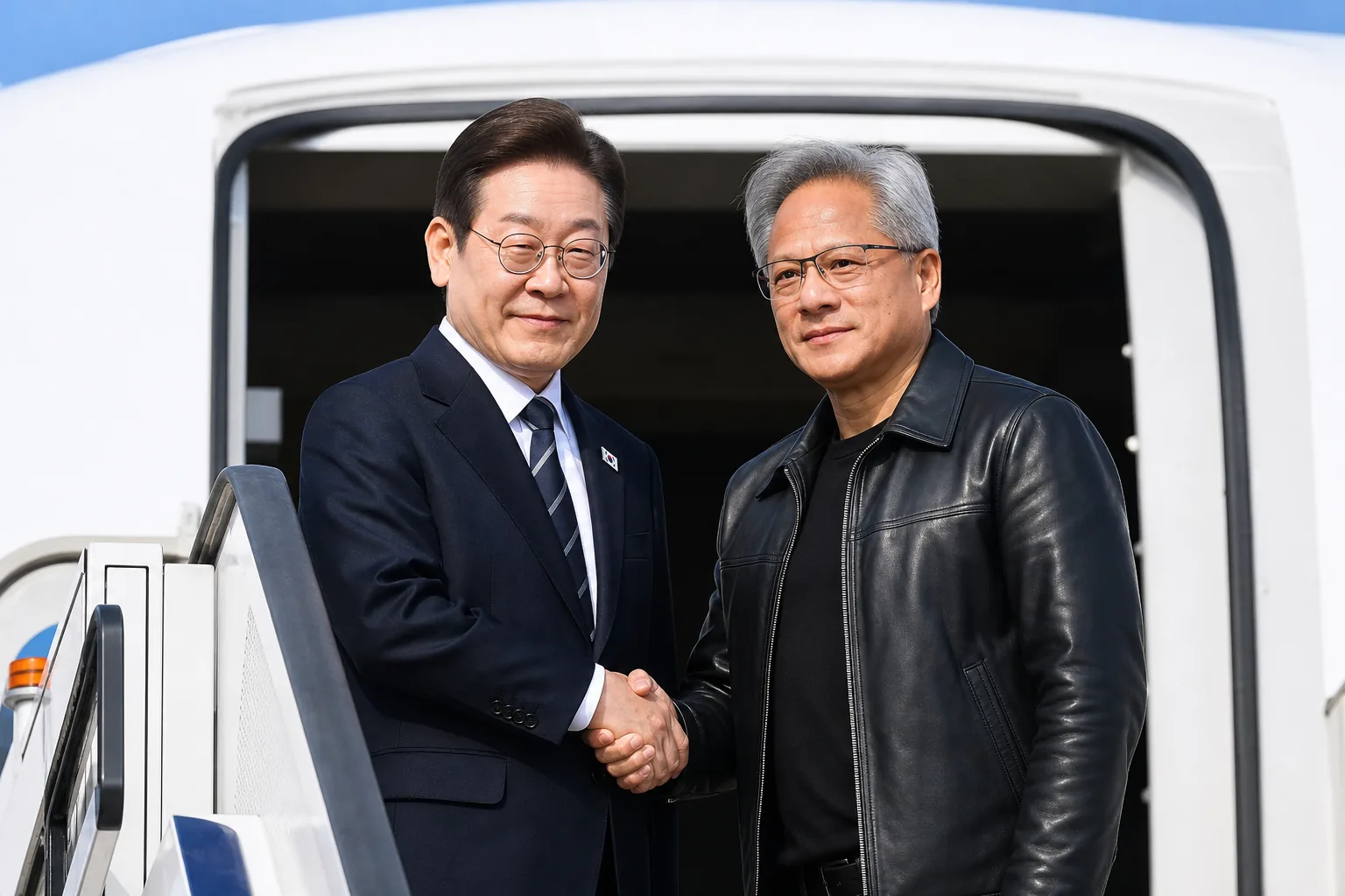이 대통령 샌프란시스코 도착, 젠슨 황과 AI 선언 발표 핵심 장면